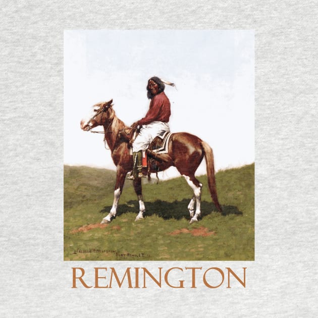 Commanche Brave, Fort Reno (1888) by Frederic Remington by Naves